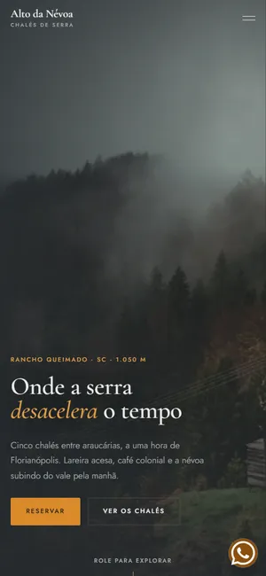 O mesmo modelo no celular