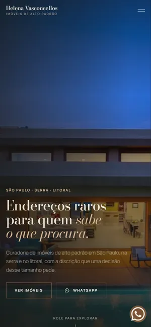 O mesmo modelo no celular